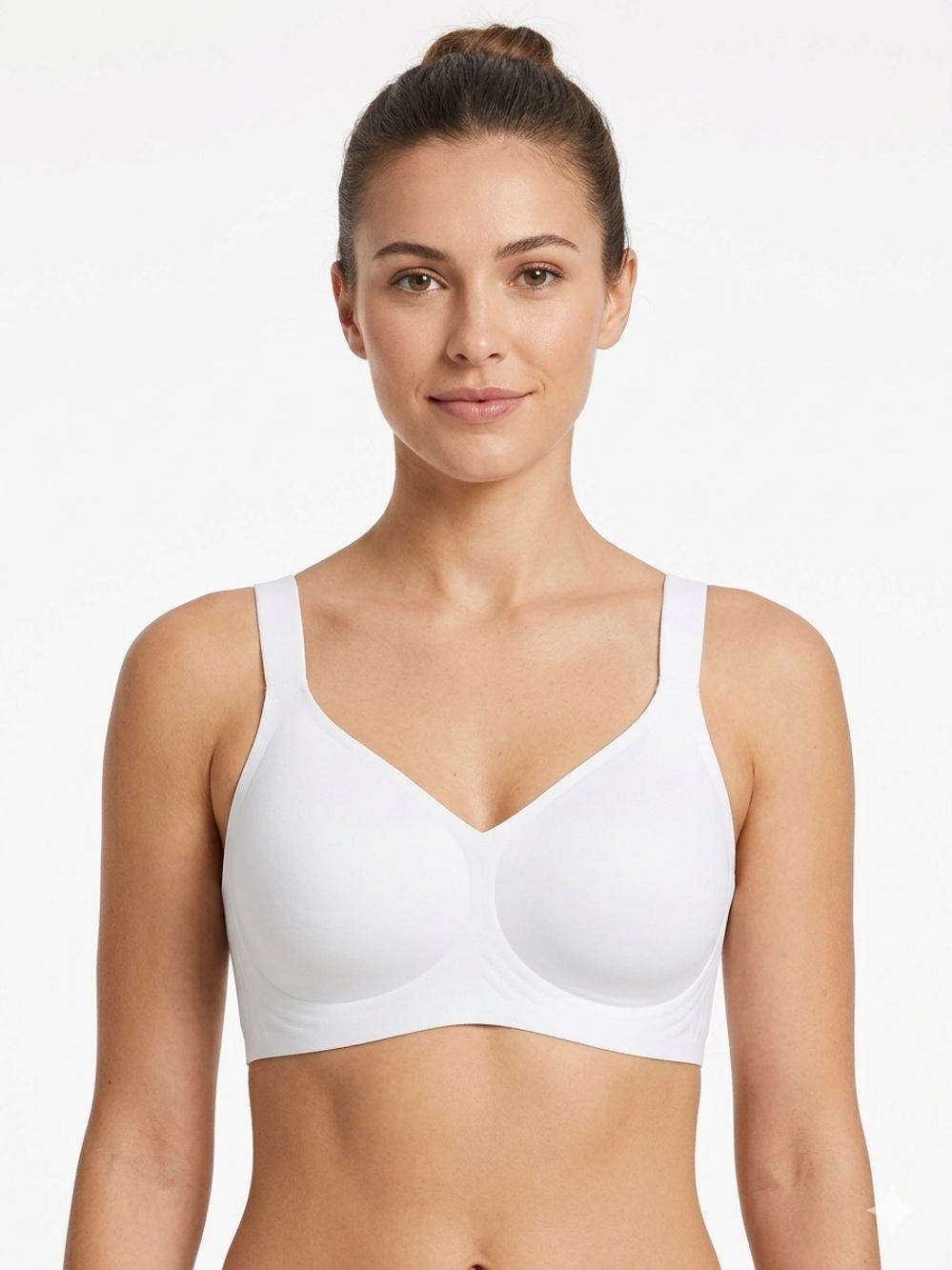 NWOT White Seamless Comfort Wireless Bra